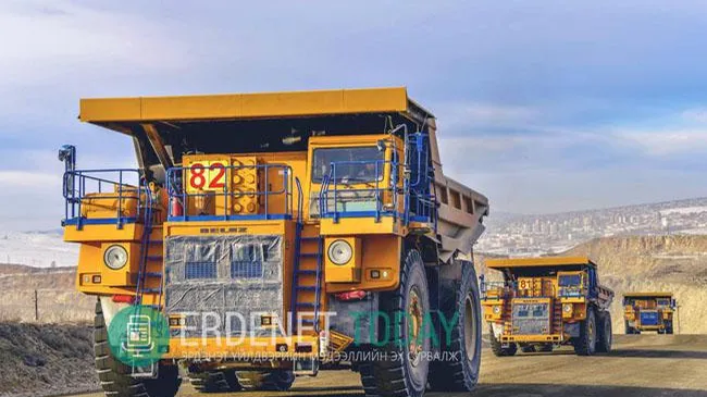 ЭРДЭНЭТ ҮЙЛДВЭР ӨНГӨРСӨН ОНД 36.1 САЯ ТОНН ХҮДЭР ОЛБОРЛОЛОО